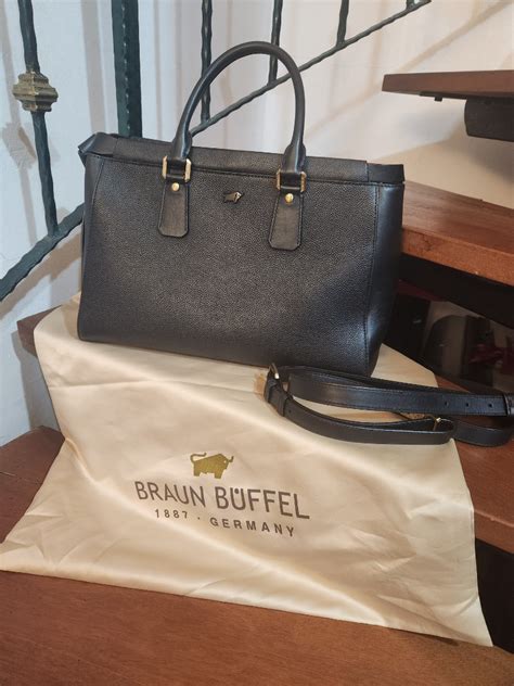 Braun buffel leather bag